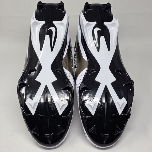 Nike Alpha Menace 4 Pro Football Cleats FZ7702-105 White Black Men\'s Size 14.5 main image 9